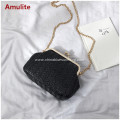 Ladies fashion bags women shoulder woven straw handbags